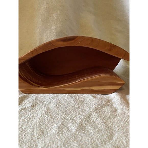 Abstract Hand made solid wood jewelry trinket box - Picture 5 of 9